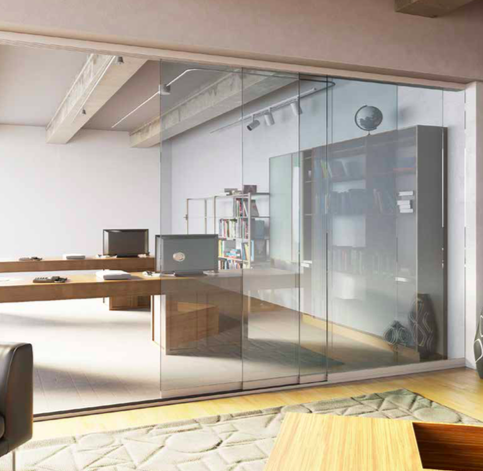 cloison en verre contemporaine